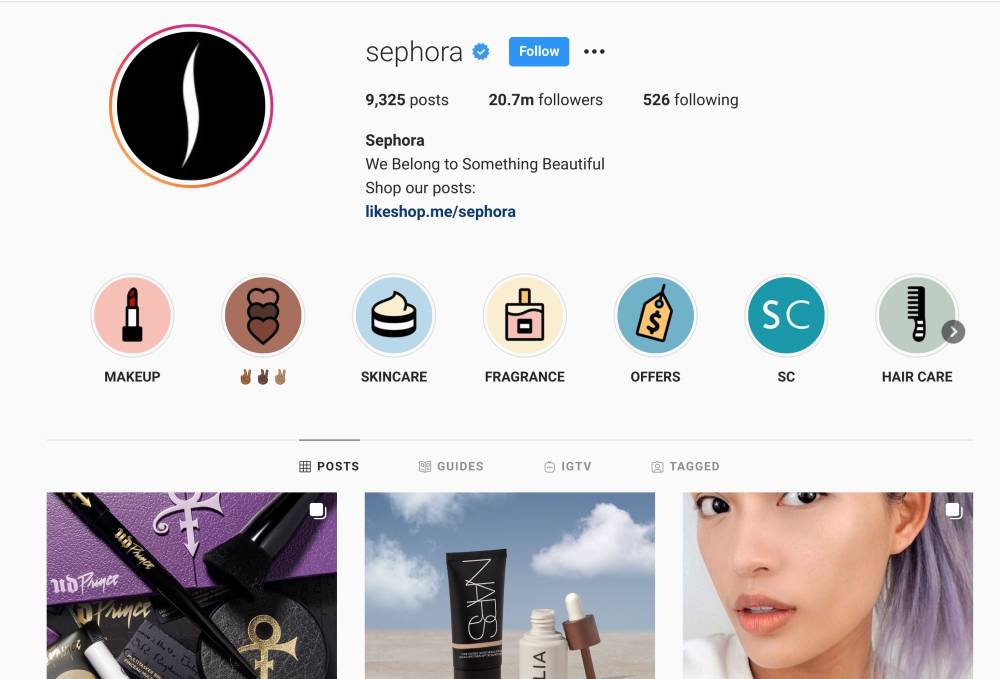 sephora instagram tips and tricks social media marketing examples