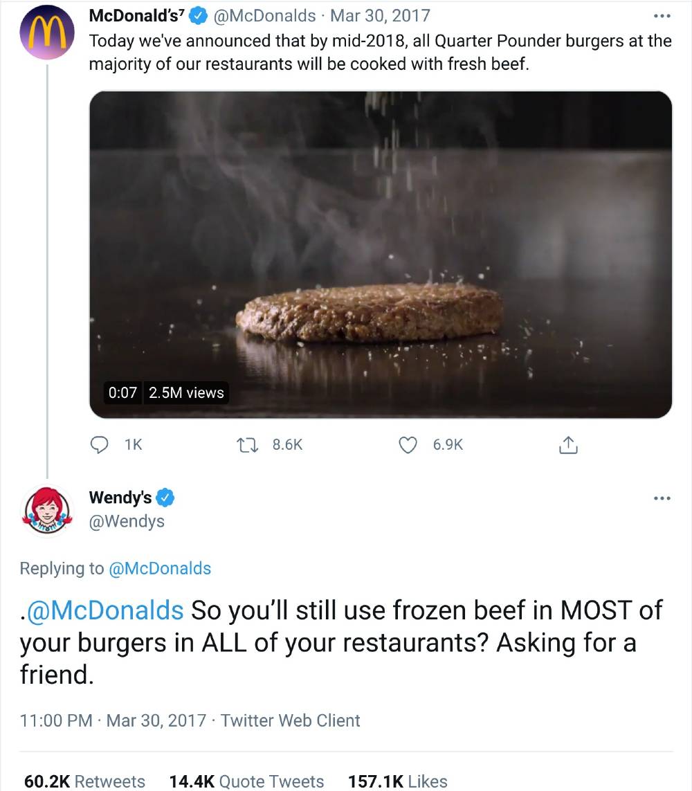 wendy's social media marketing examples