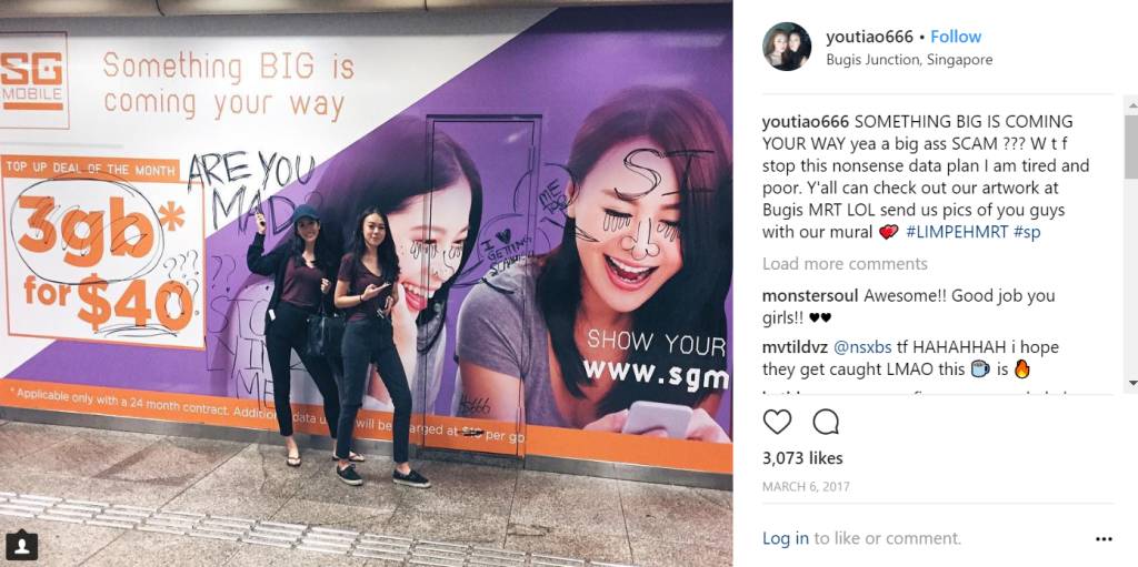 viral marketing campaign - circles life vandalism campaign 2016 youtiao666