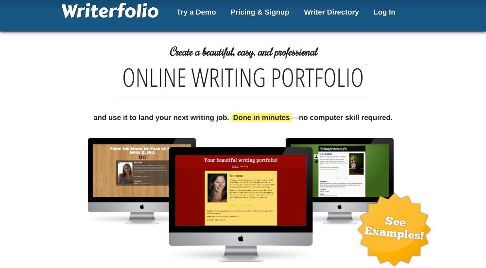 writerfolio - freelance writing portfolio