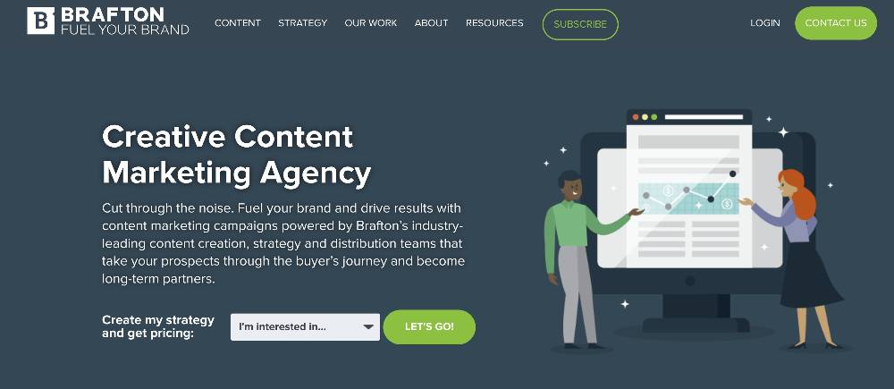 top content marketing agencies in asia pacific - brafton