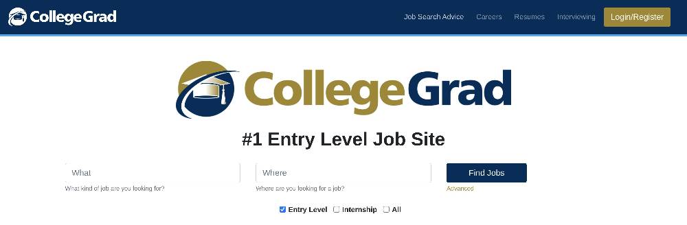 CollegeGrad.com - journalism jobs top sites