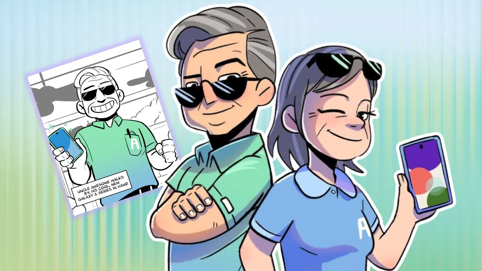 Samsung Singapore 'Uncle & Aunty get smart(phone)' comic campaign