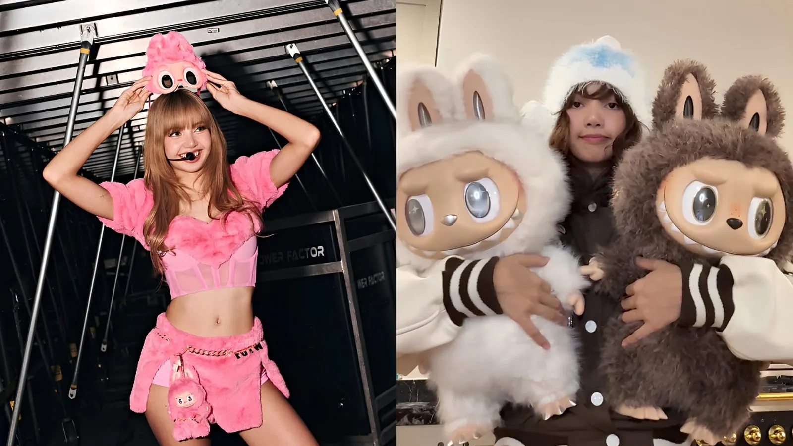 Lisa BLACKPINK photographer with her Labubu