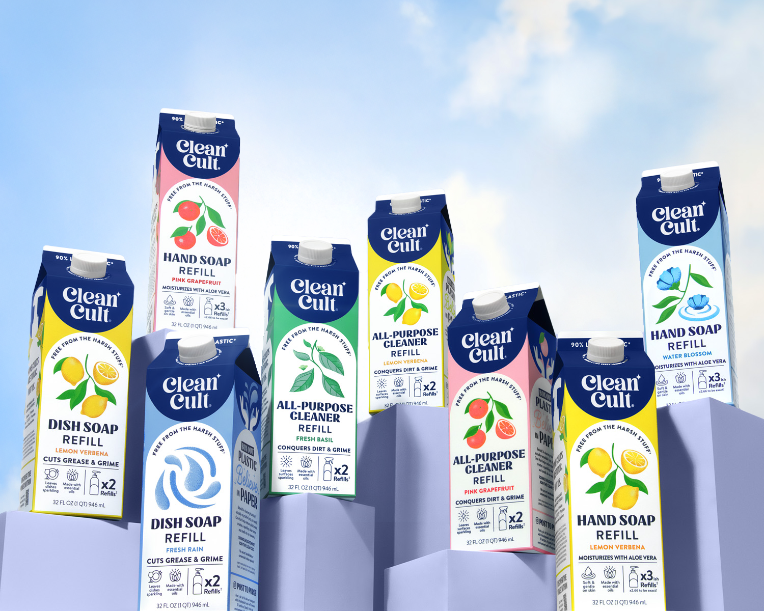 Clean cult's range of products