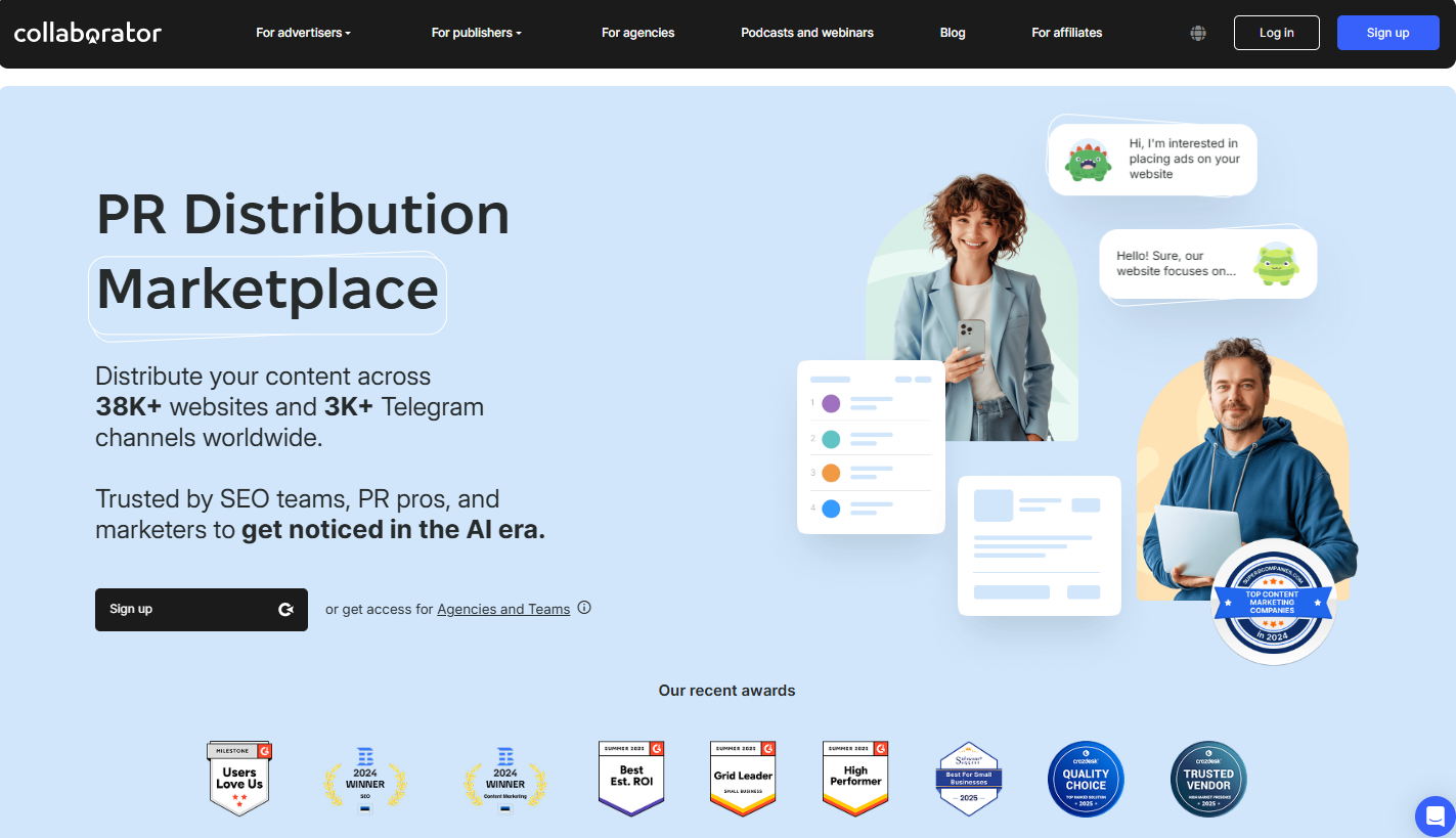 Collaborator review: features, pros, and cons of the PR marketplace