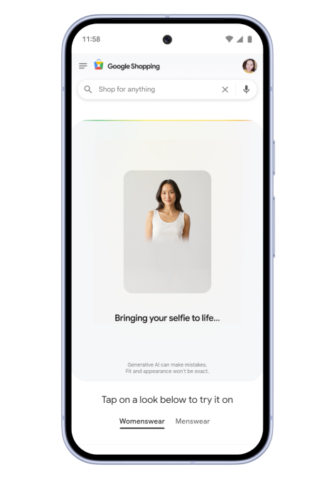 Google expands AI try-on feature to work with just a selfie