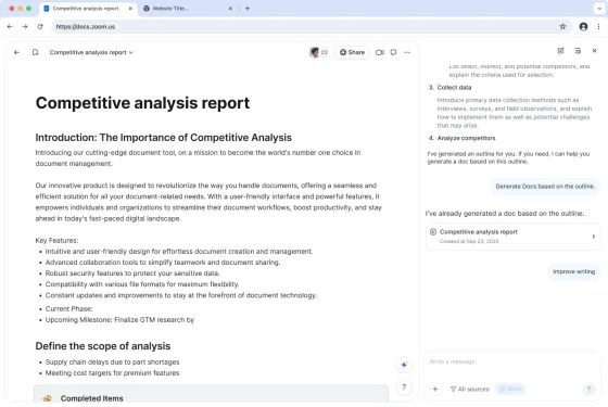 Zoom AI Companion 3.0 - Cross-meeting analysis