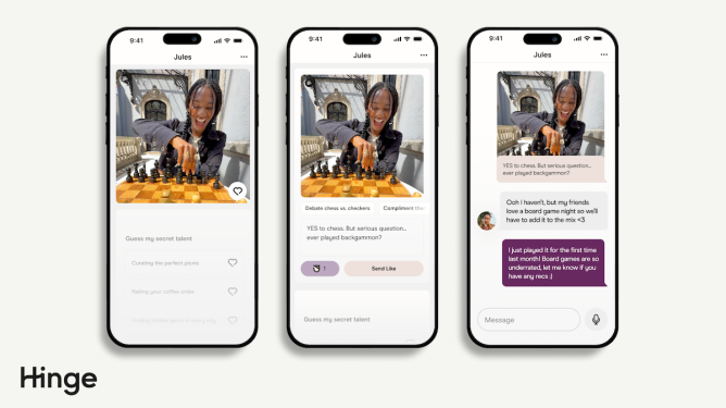Hinge new feature - Convo Starters