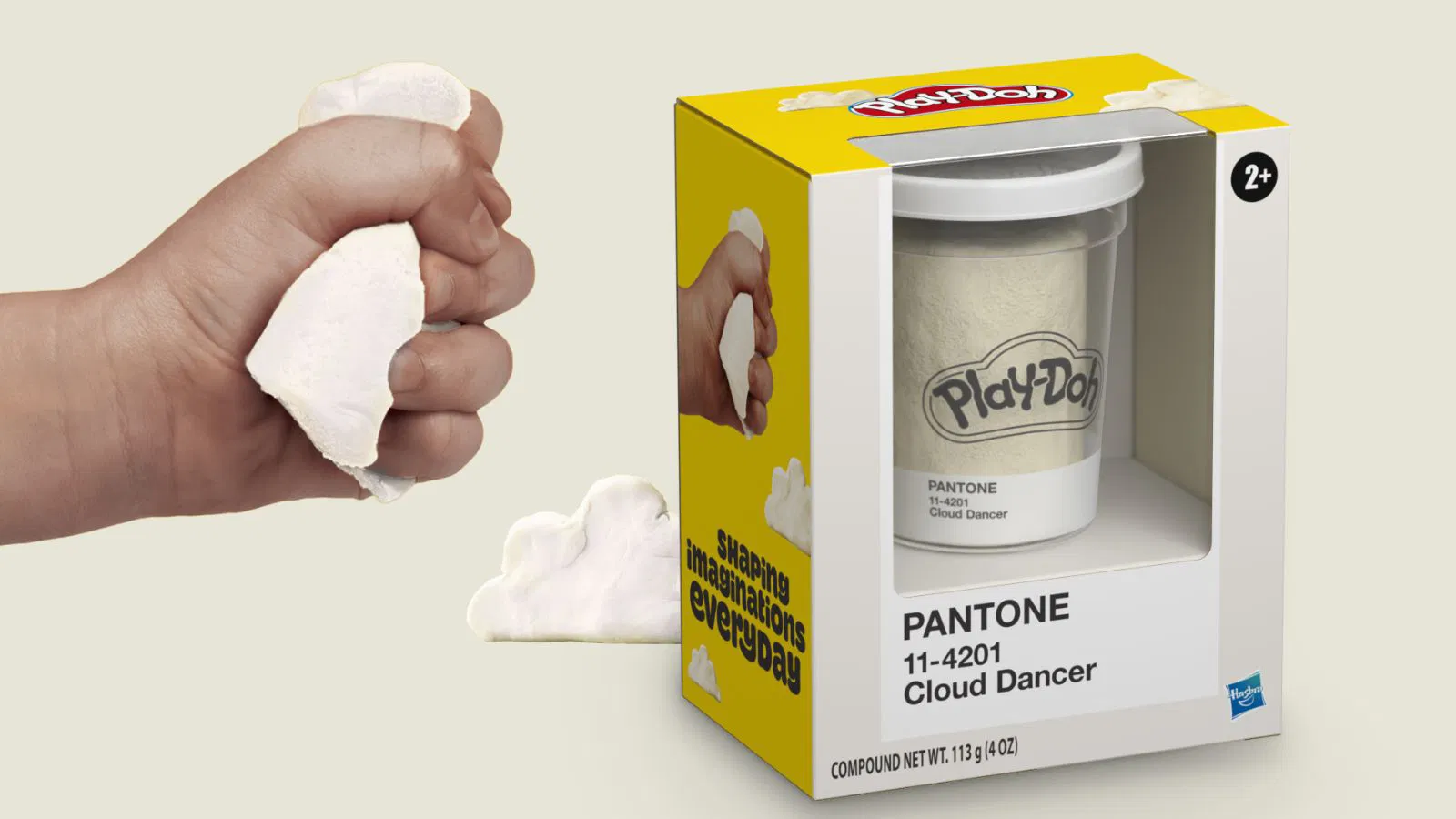 Pantone Cloud Dancer trendjack - Play-Doh