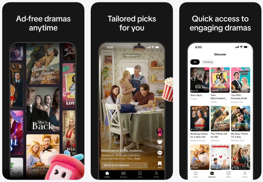 TikTok launches Pinedrama an ad free streaming platform