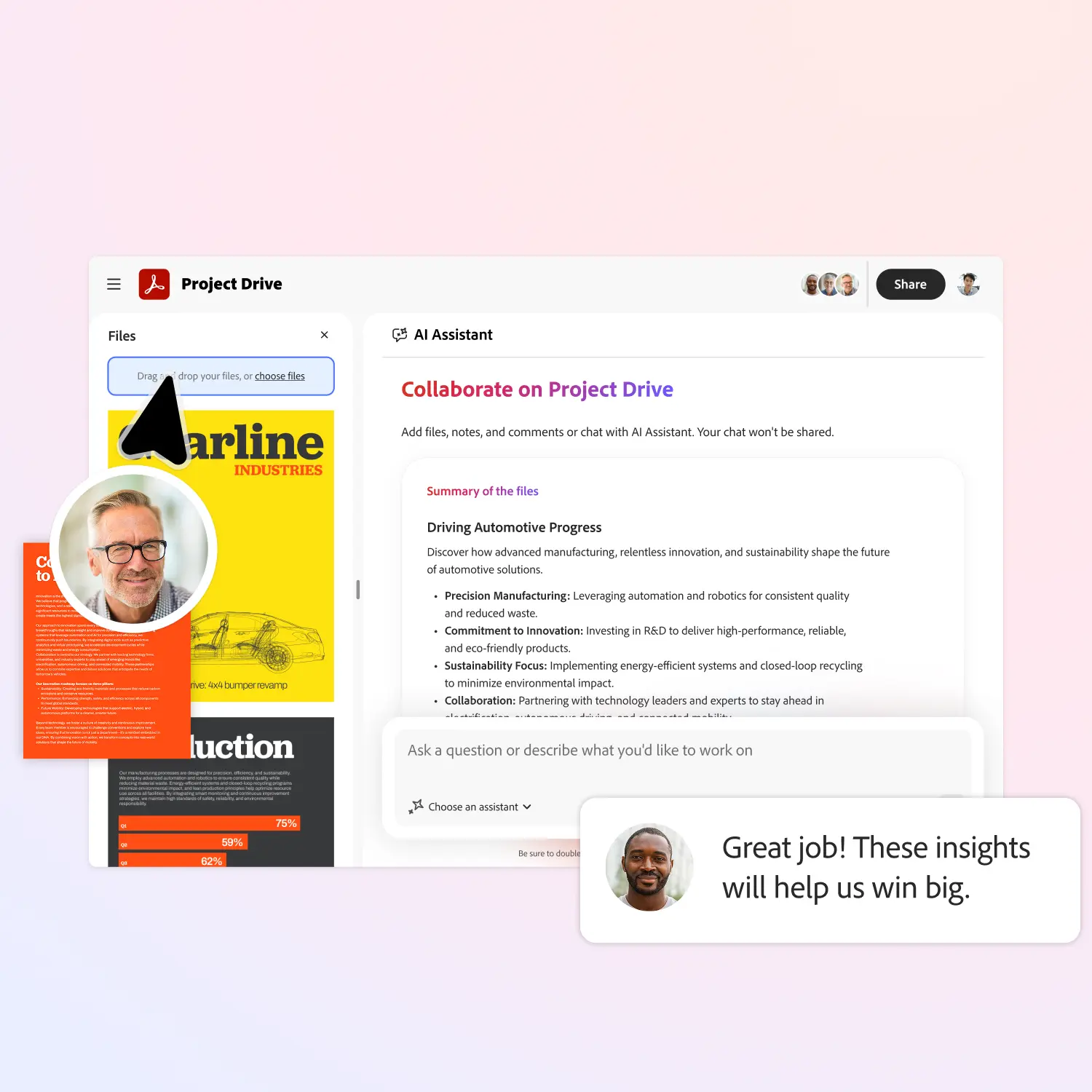 Adobe Acrobat AI updates - Collaboration