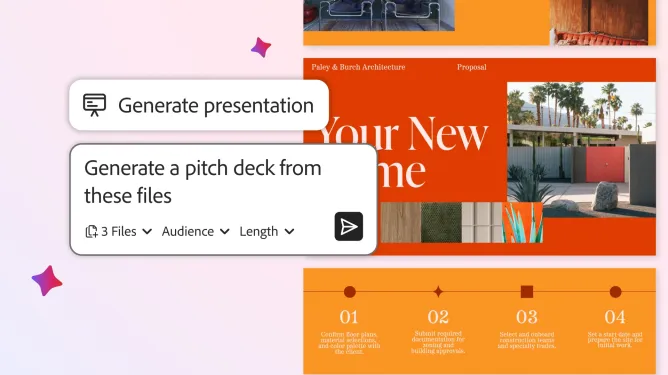 Adobe Acrobat AI updates - Generate presentations and pitch decks