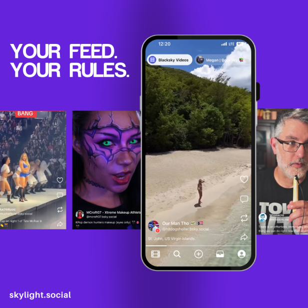 Skylight app features - your own custom curated feeds
