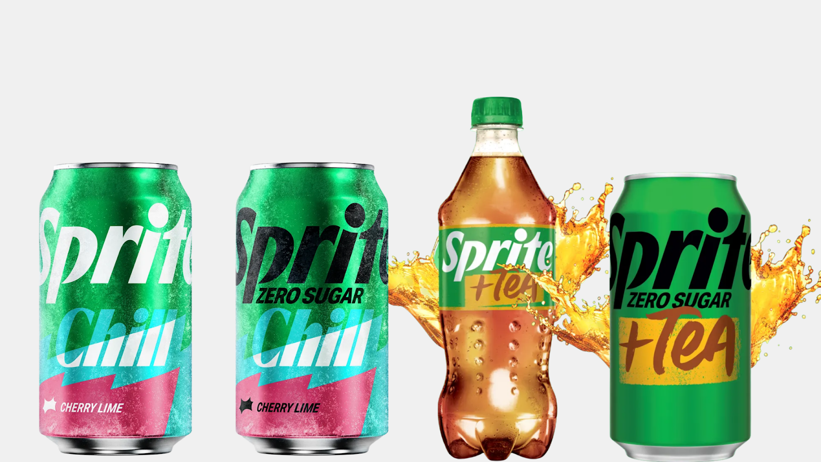 Sprite product innovation - Sprite Tea and Sprite Chill
