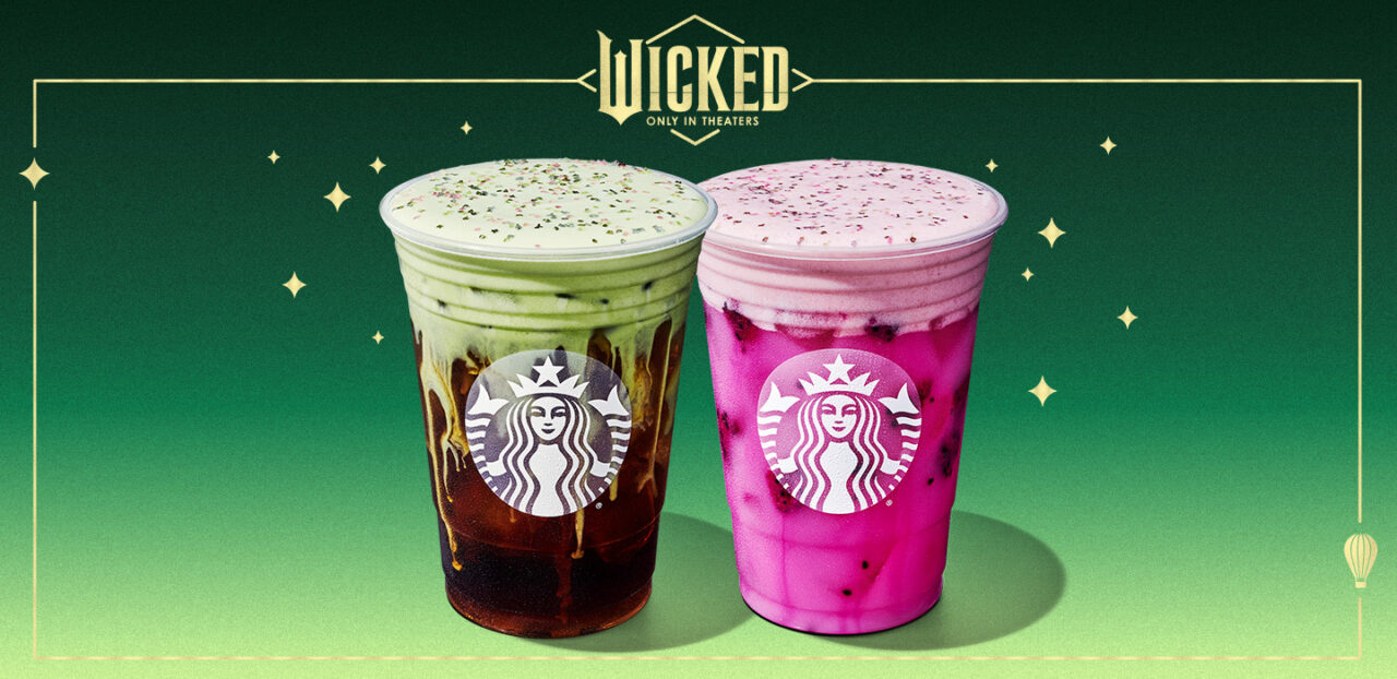 Starbucks and Universal Pictures launch Wicked-themed line of drinks and merch