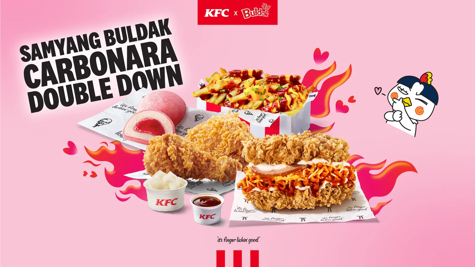 KFC x Buldak - Samyang Buldak Carbonara Double Down