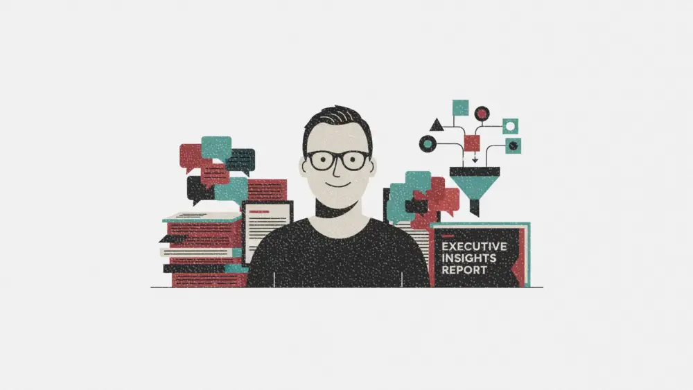 How a B2B content writer turned 25 executive interviews into a flagship report in half the time