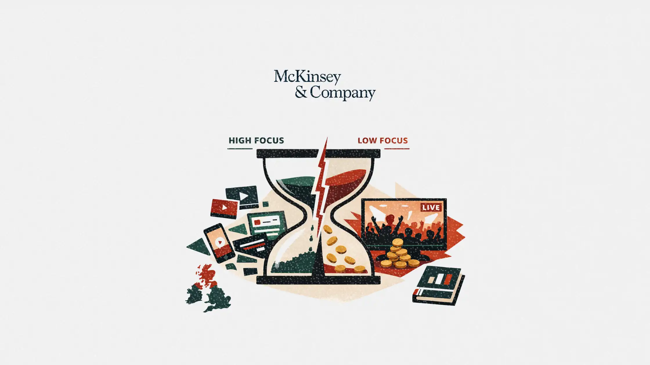 UK media attention is plateauing according to McKinsey study