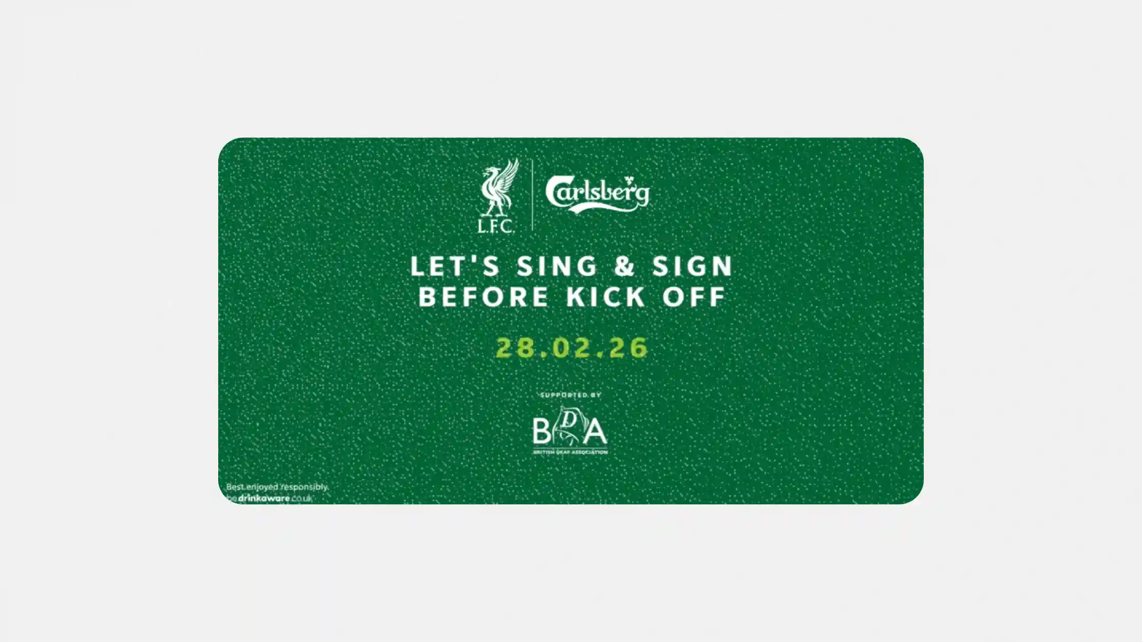 Liverpool FC teaches Anfield to sign “You’ll Never Walk Alone” in BSL to include deaf fans