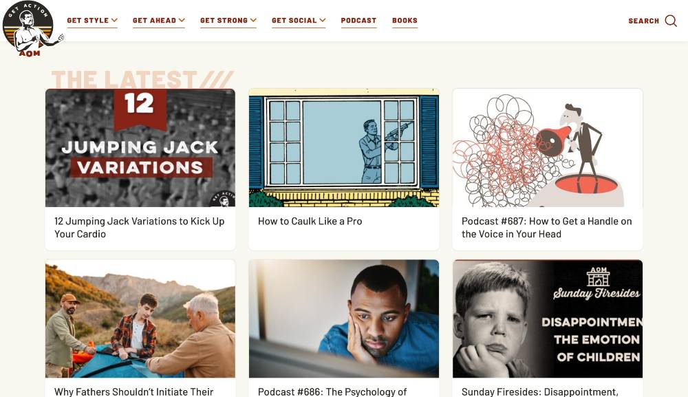 artofmanliness.com - blog marketing examples